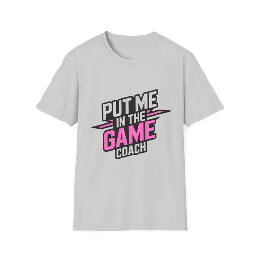 Pink Game On Unisex T-Shirt - Perfect for Coaches, Athletes, Sports Fans, Game Day Apparel, Team Spirit Wear