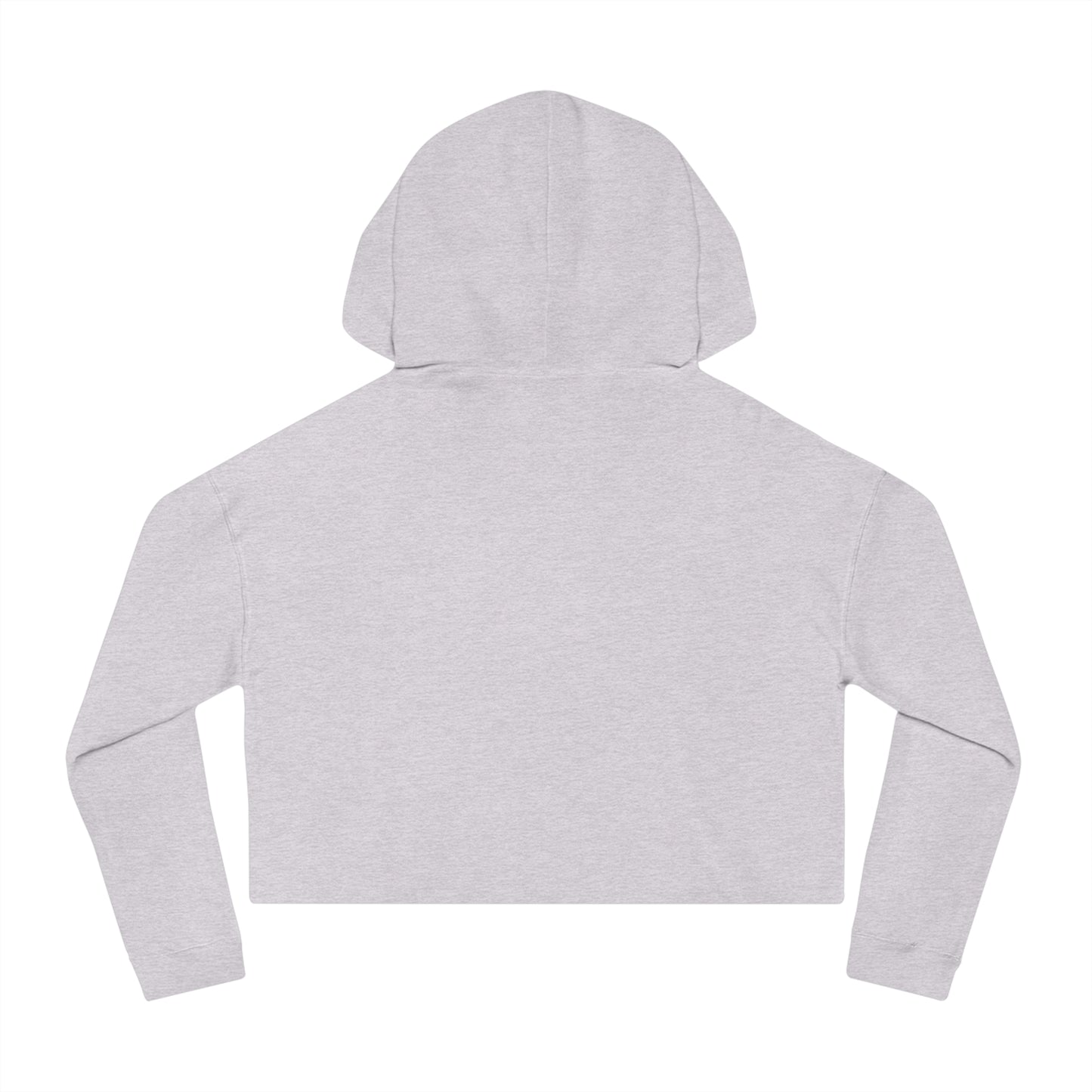 Women’s Cropped Hooded Purple Sweatshirt Printify
