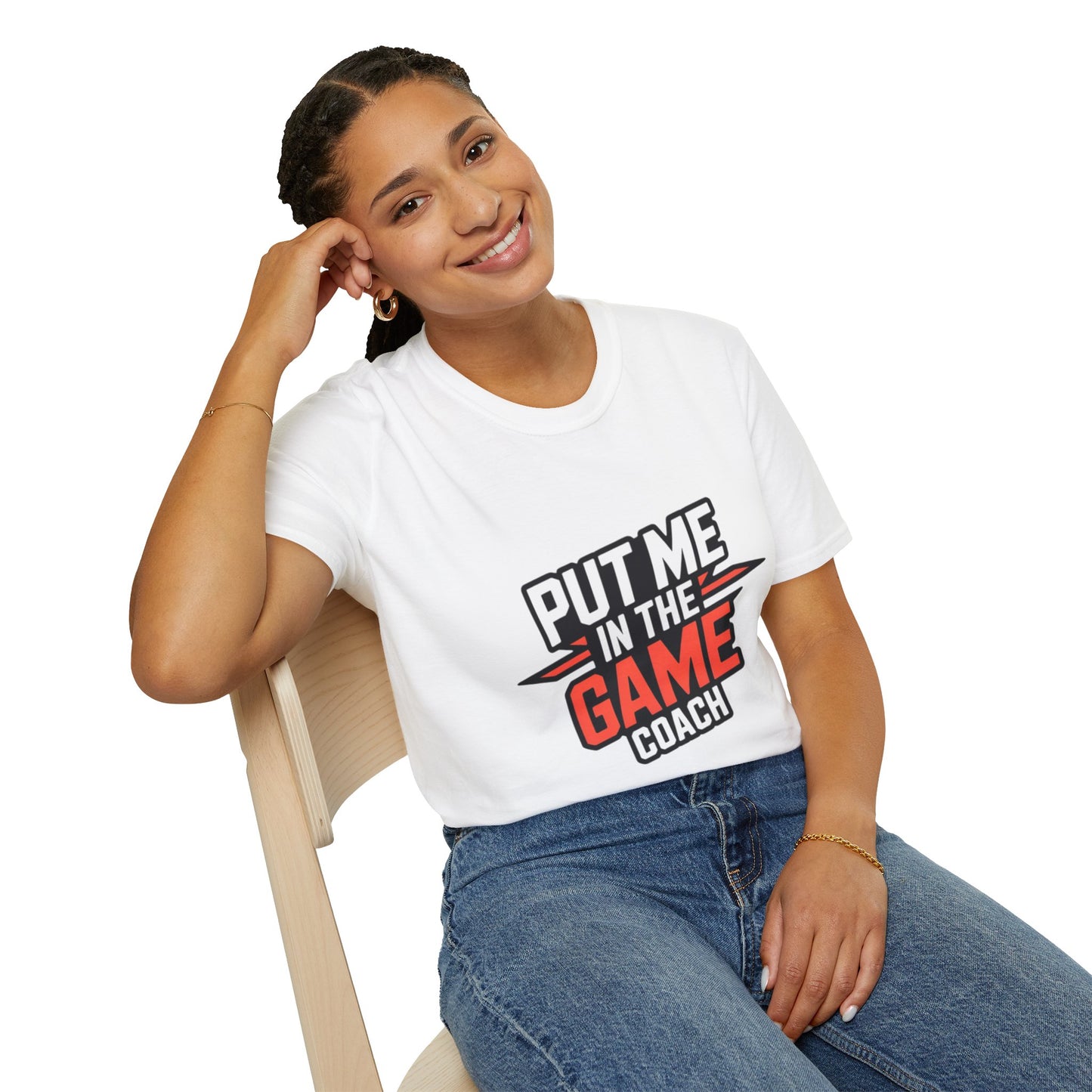 Put Me In The Game Coach Red Sports T Shirt Printify