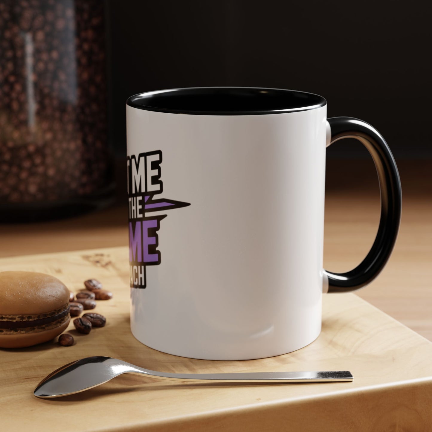 Put Me In The Game Coach Coffee Mug — Motivational Purple Accent Mug (11/15oz) Printify