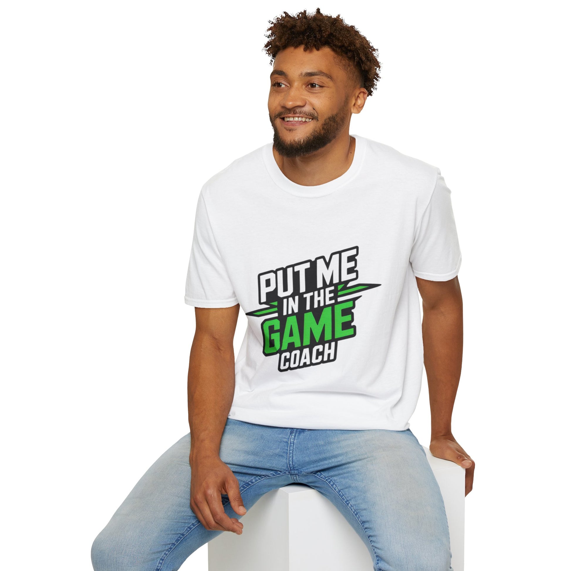 Put Me In The Game Coach Green Sports T Shirt Printify