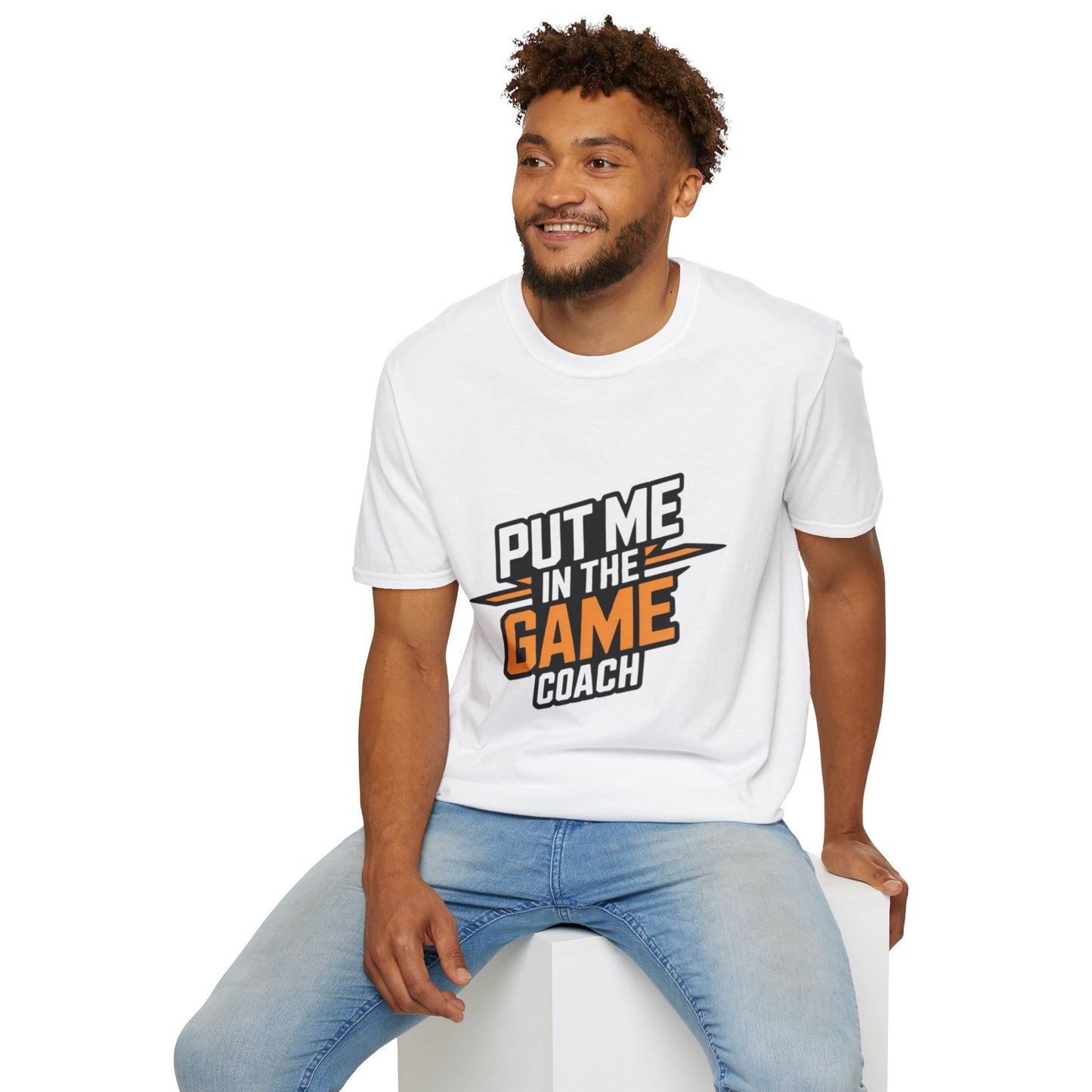 Put Me In The Game Coach Orange Sports T Shirt Printify