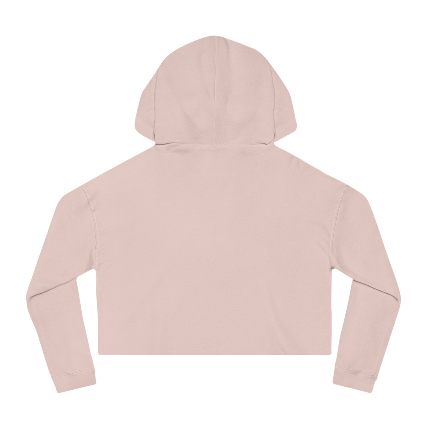 Women’s Cropped Hooded Ash Sweatshirt Printify