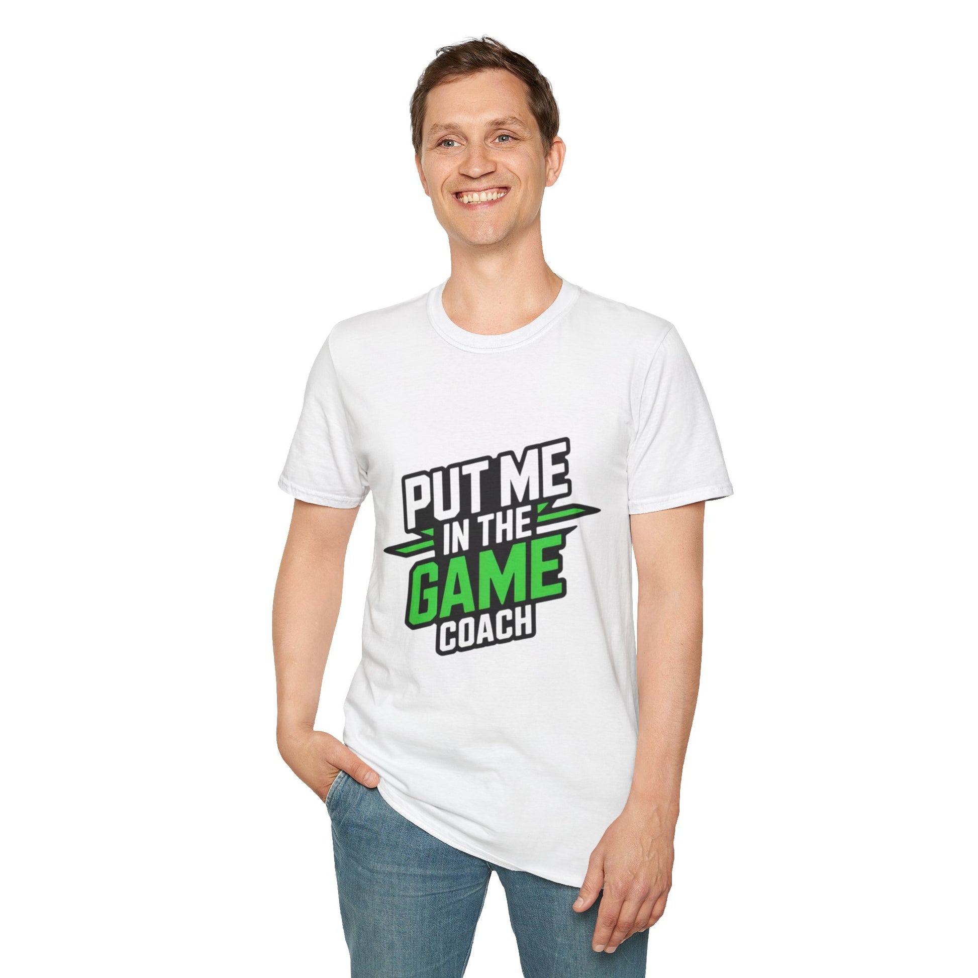 Put Me In The Game Coach Green Sports T Shirt Printify