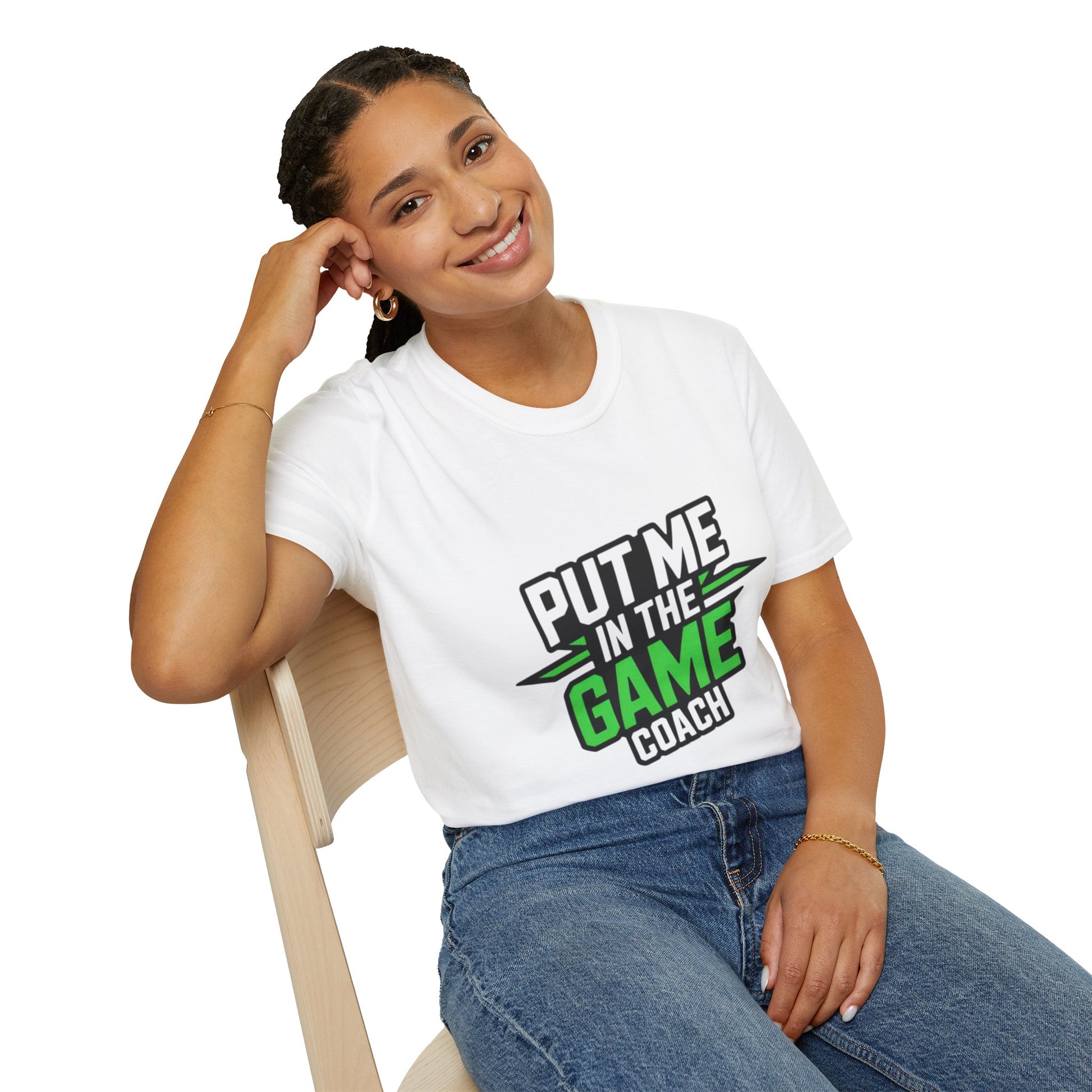 Put Me In The Game Coach Green Sports T Shirt Printify