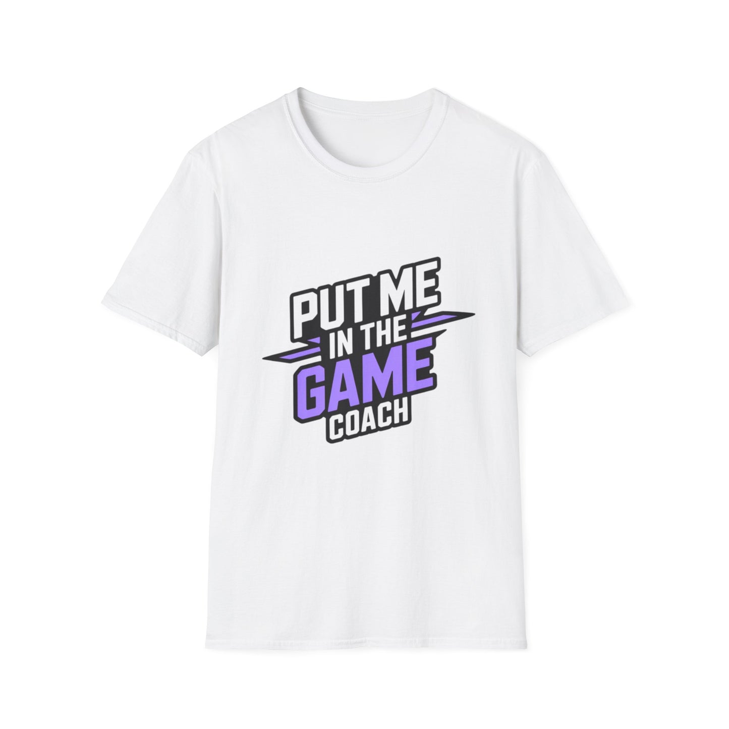 Put Me In The Game Coach Purple Sports T Shirt Printify