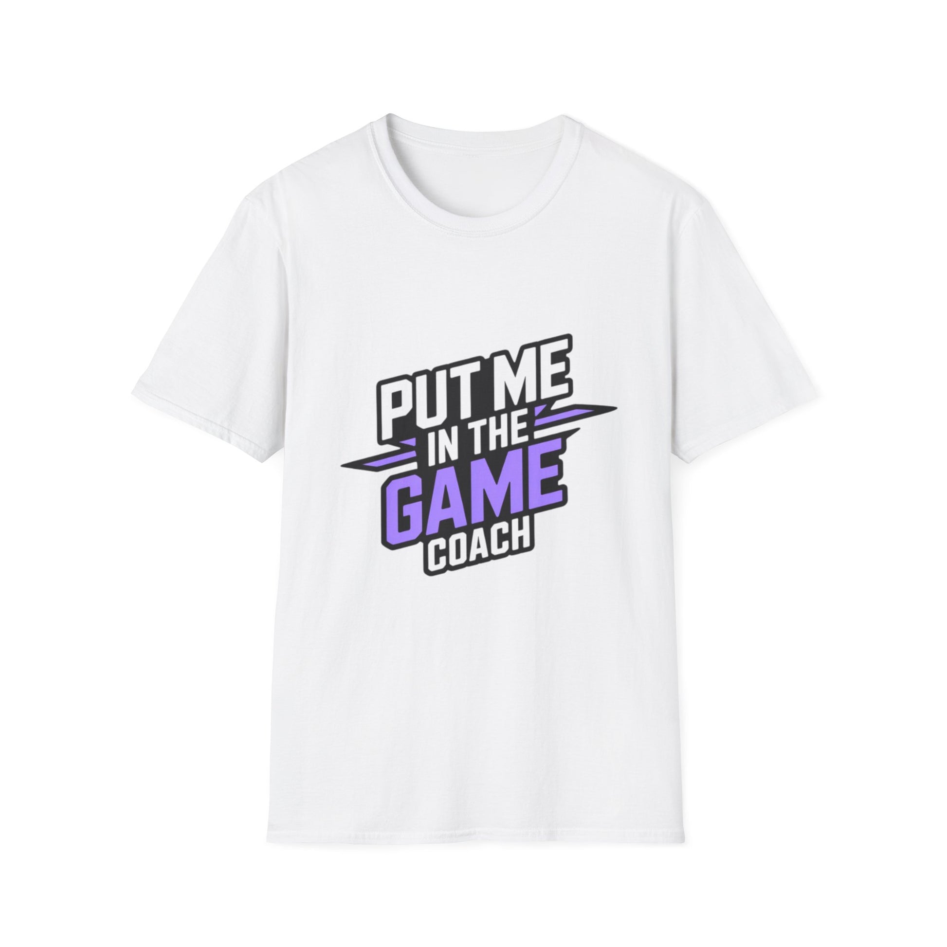Put Me In The Game Coach Purple Sports T Shirt Printify