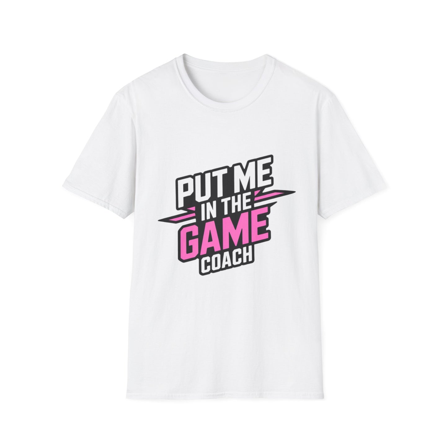 Put Me In The Game Coach Pink Sports T Shirt Printify