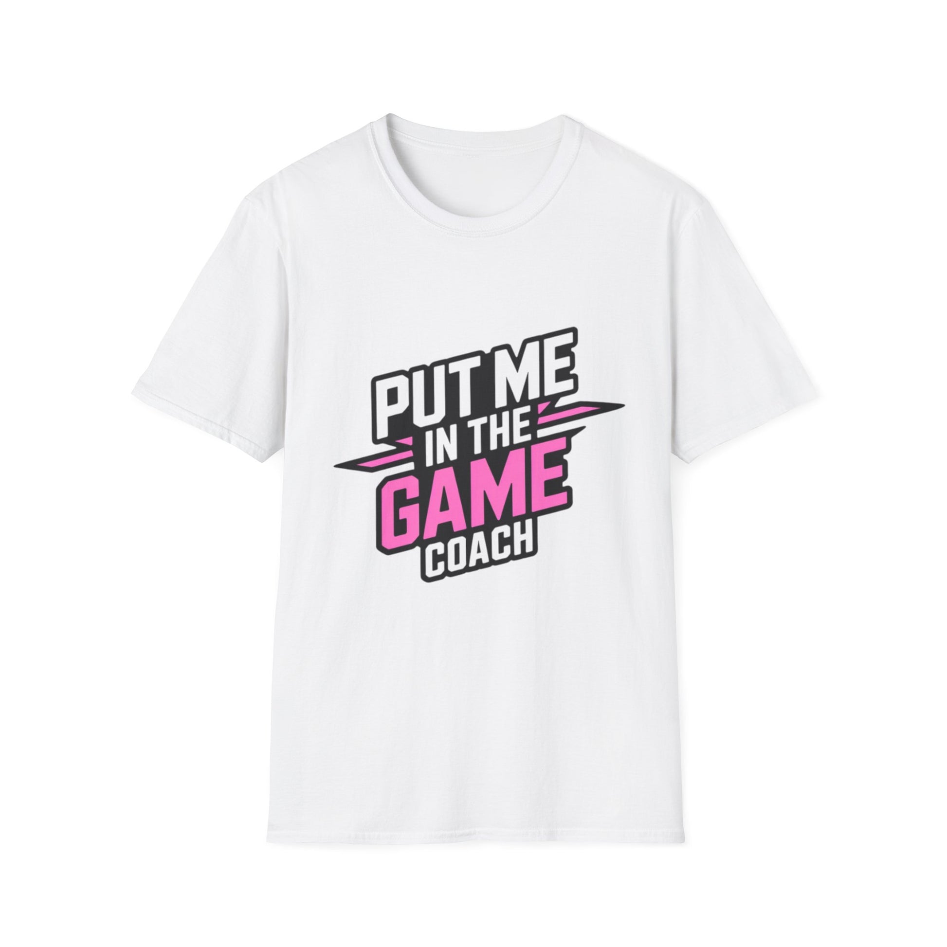 Put Me In The Game Coach Pink Sports T Shirt Printify