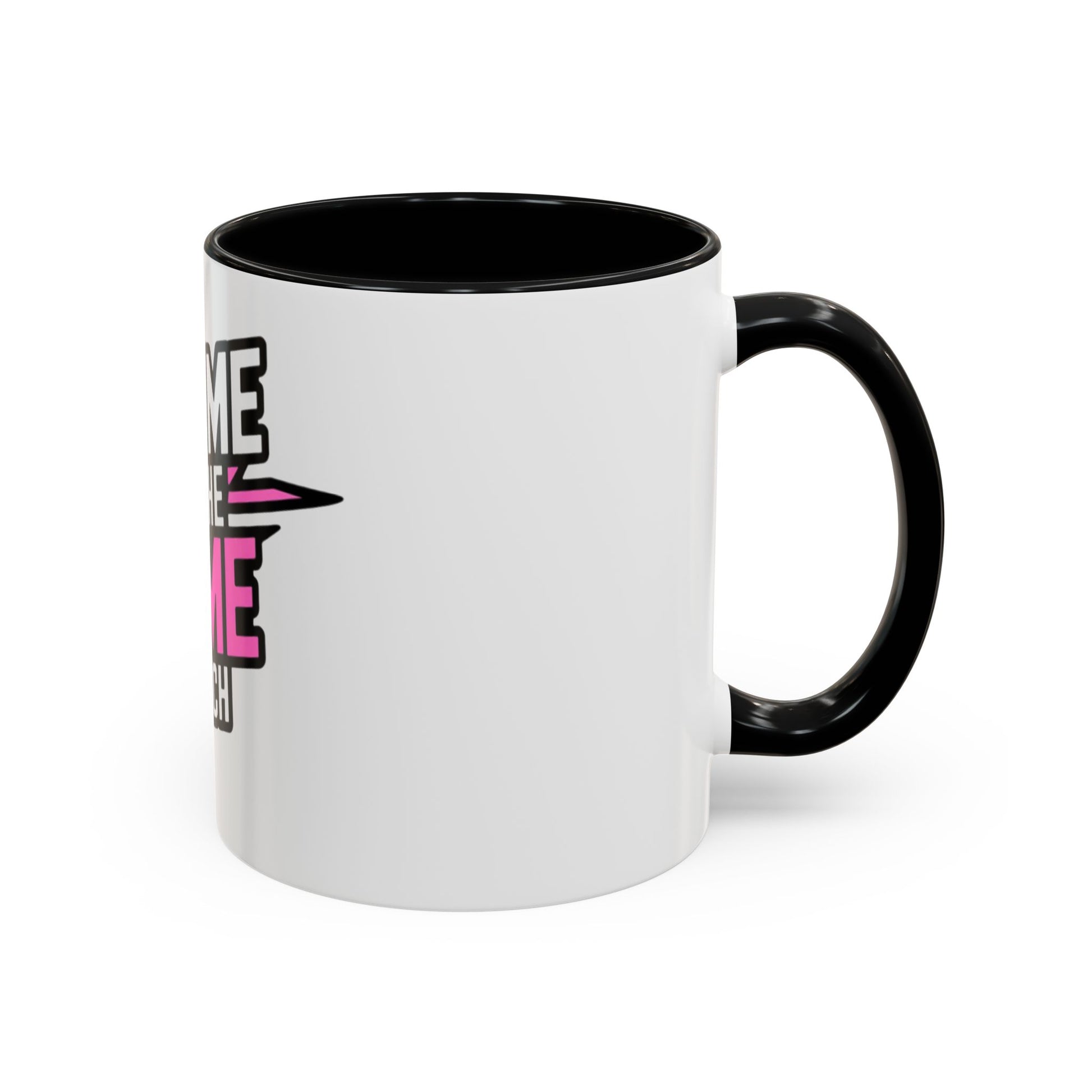 Put Me In The Game Coach Coffee Mug — Motivational Pink Accent Mug (11/15oz) Printify