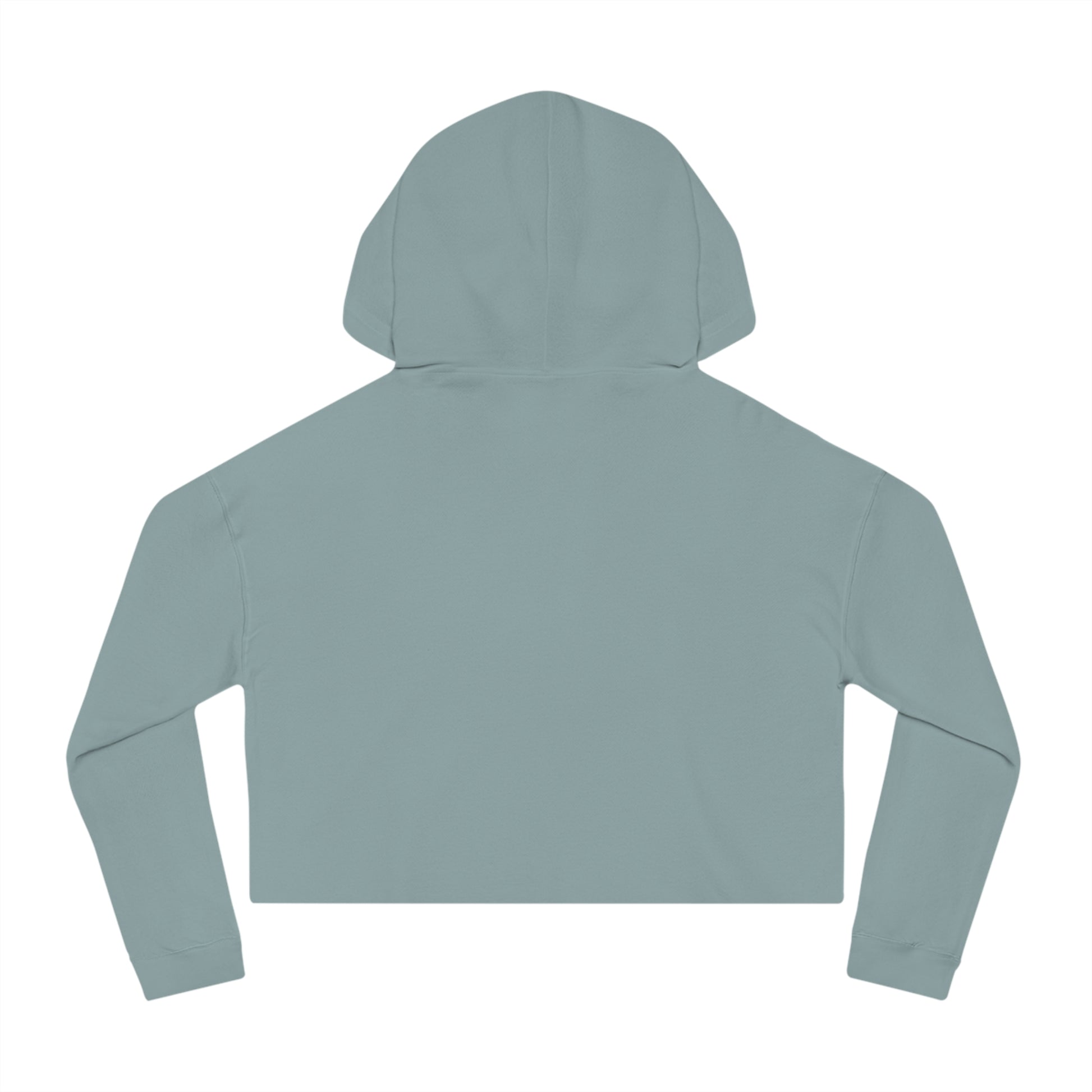 Women’s Cropped Hooded Yellow Sweatshirt Printify