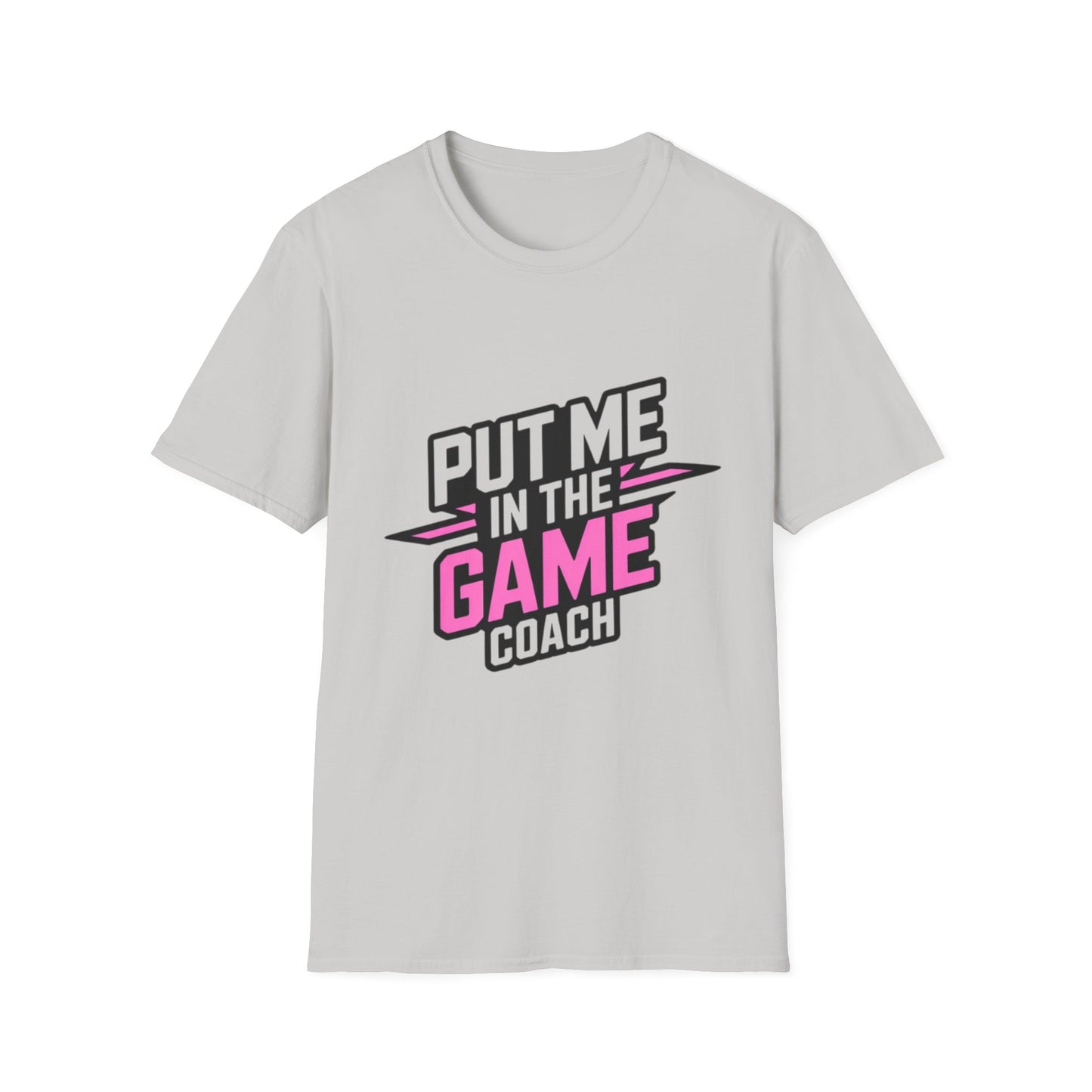 Put Me In The Game Coach Pink Sports T Shirt Printify