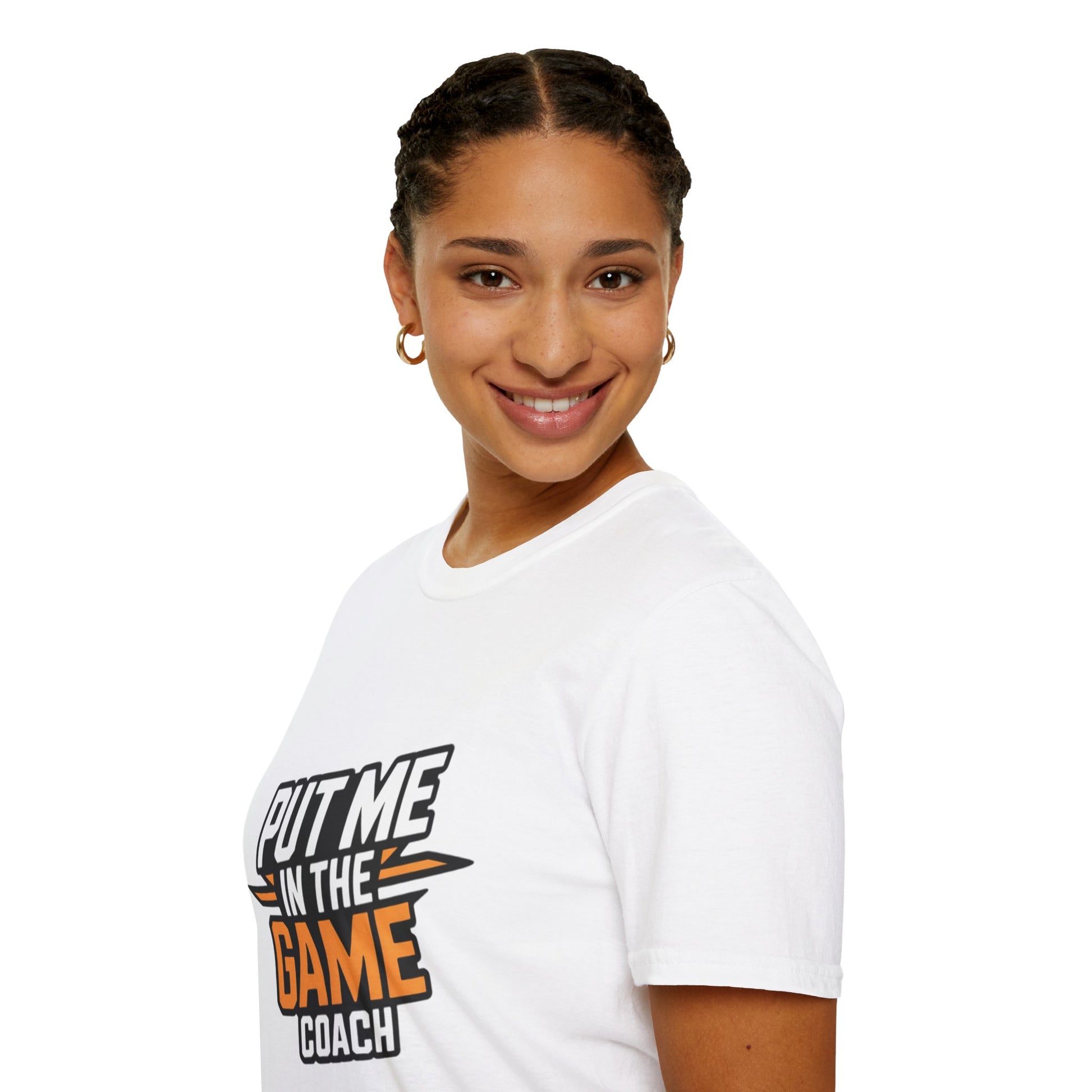 Put Me In The Game Coach Orange Sports T Shirt Printify