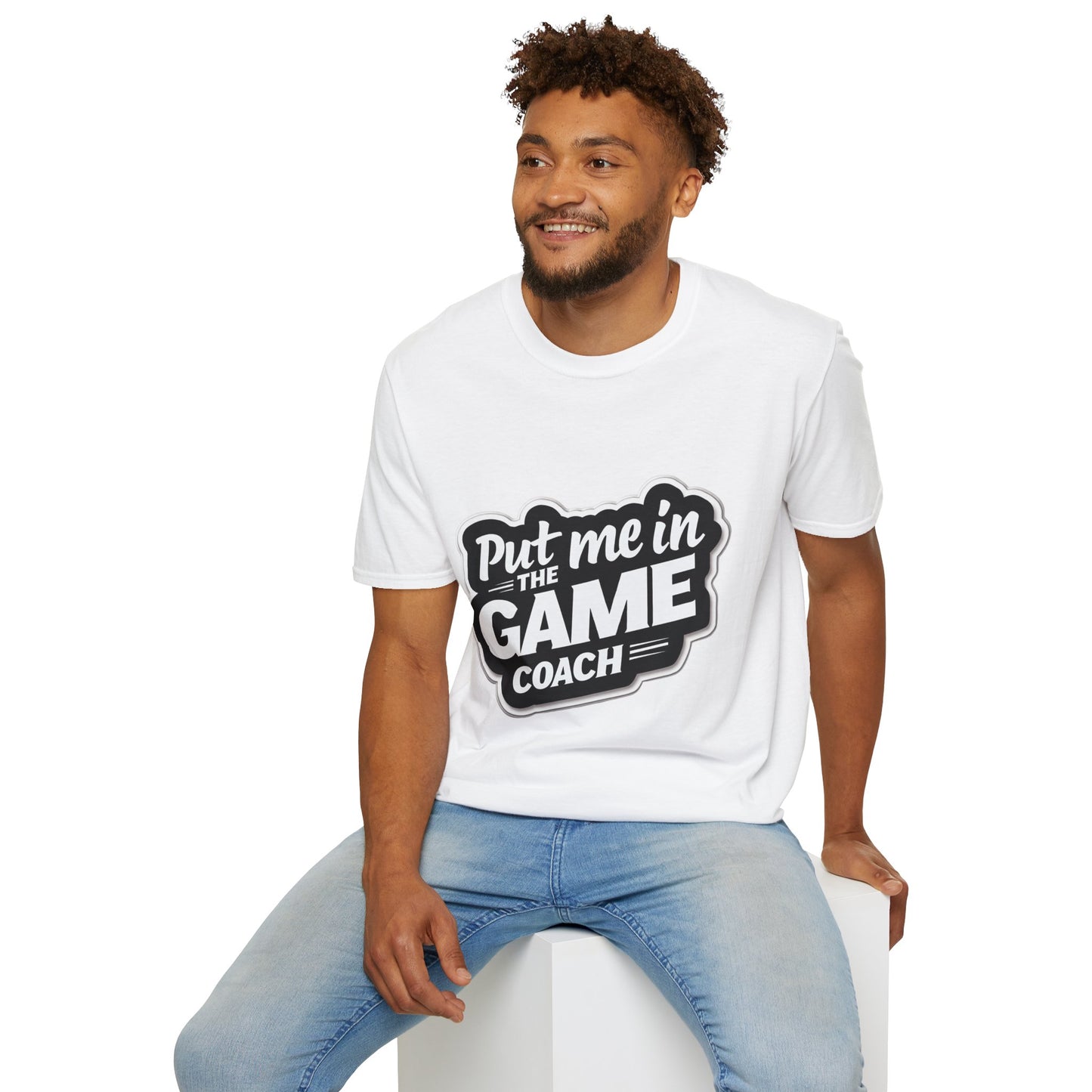 Limited Colorway Unisex Softstyle T-Shirt - Put Me In The Game Coach