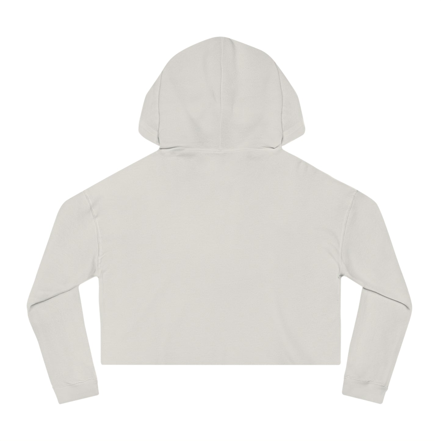 Women’s Cropped Hooded Purple Sweatshirt Printify