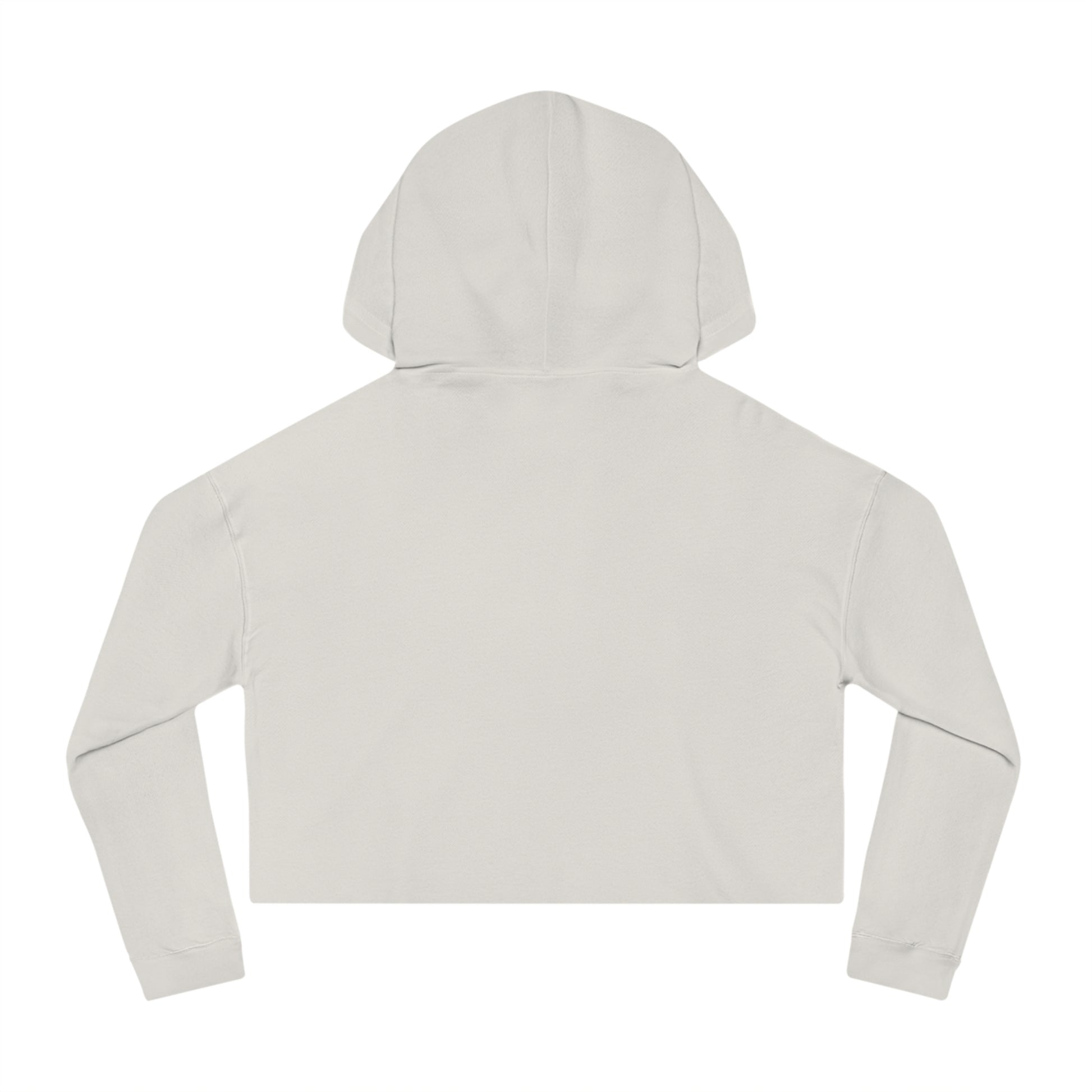 Women’s Cropped Hooded Purple Sweatshirt Printify