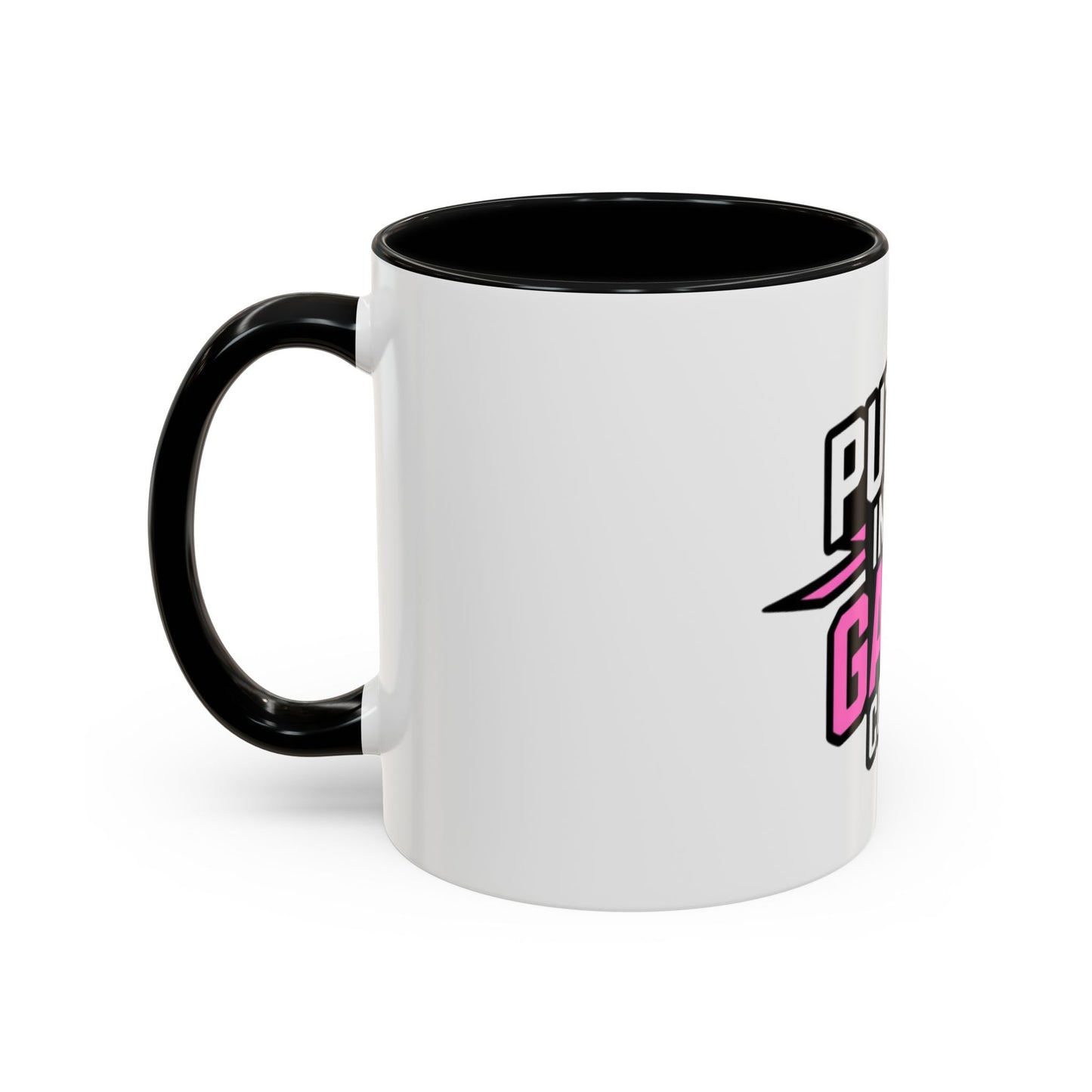 Put Me In The Game Coach Coffee Mug — Motivational Pink Accent Mug (11/15oz) Printify