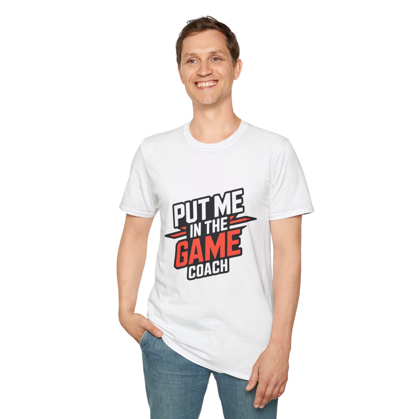 Put Me In The Game Coach Red Sports T Shirt Printify