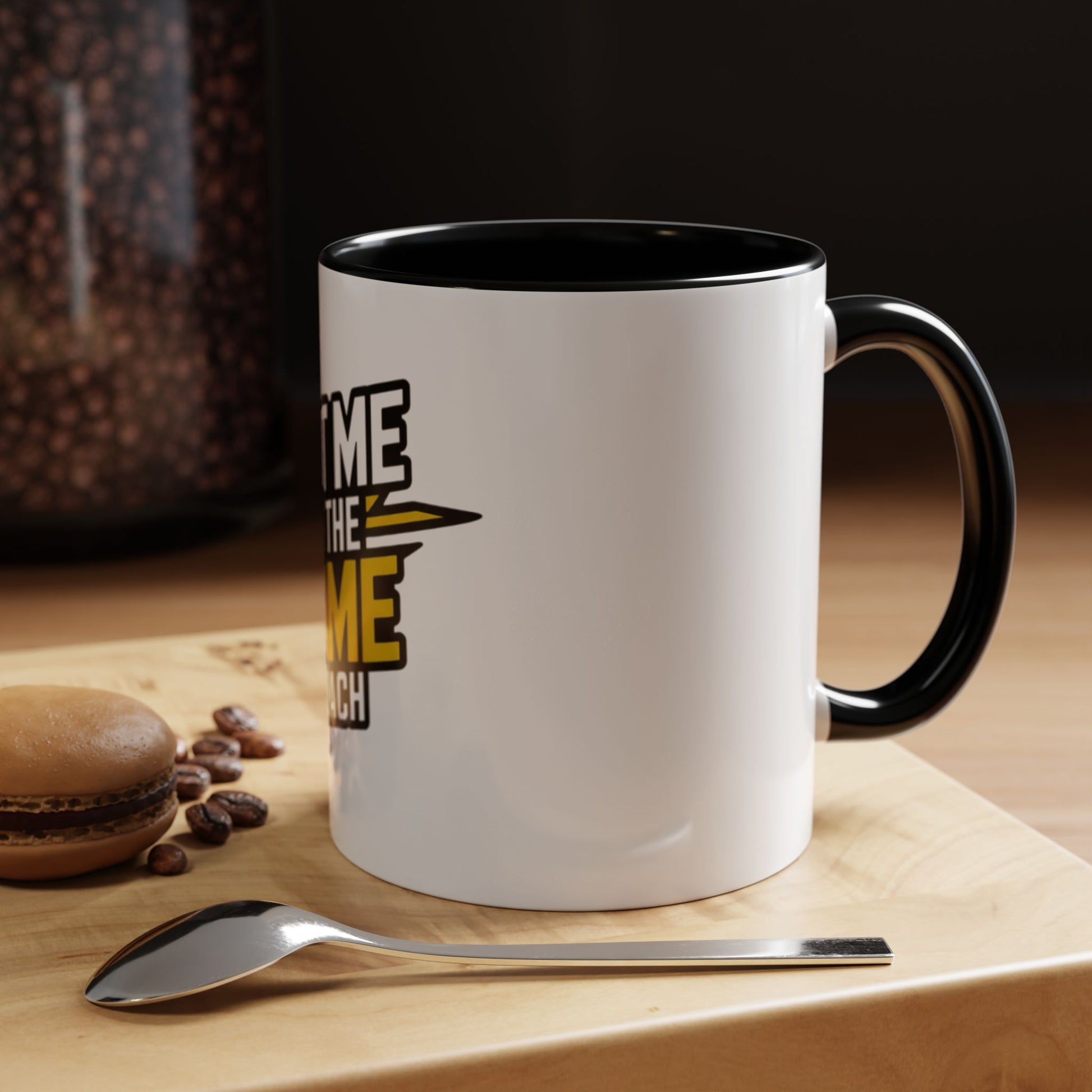 Put Me In The Game Coach Coffee Mug — Motivational Yellow Accent Mug (11/15oz) Printify