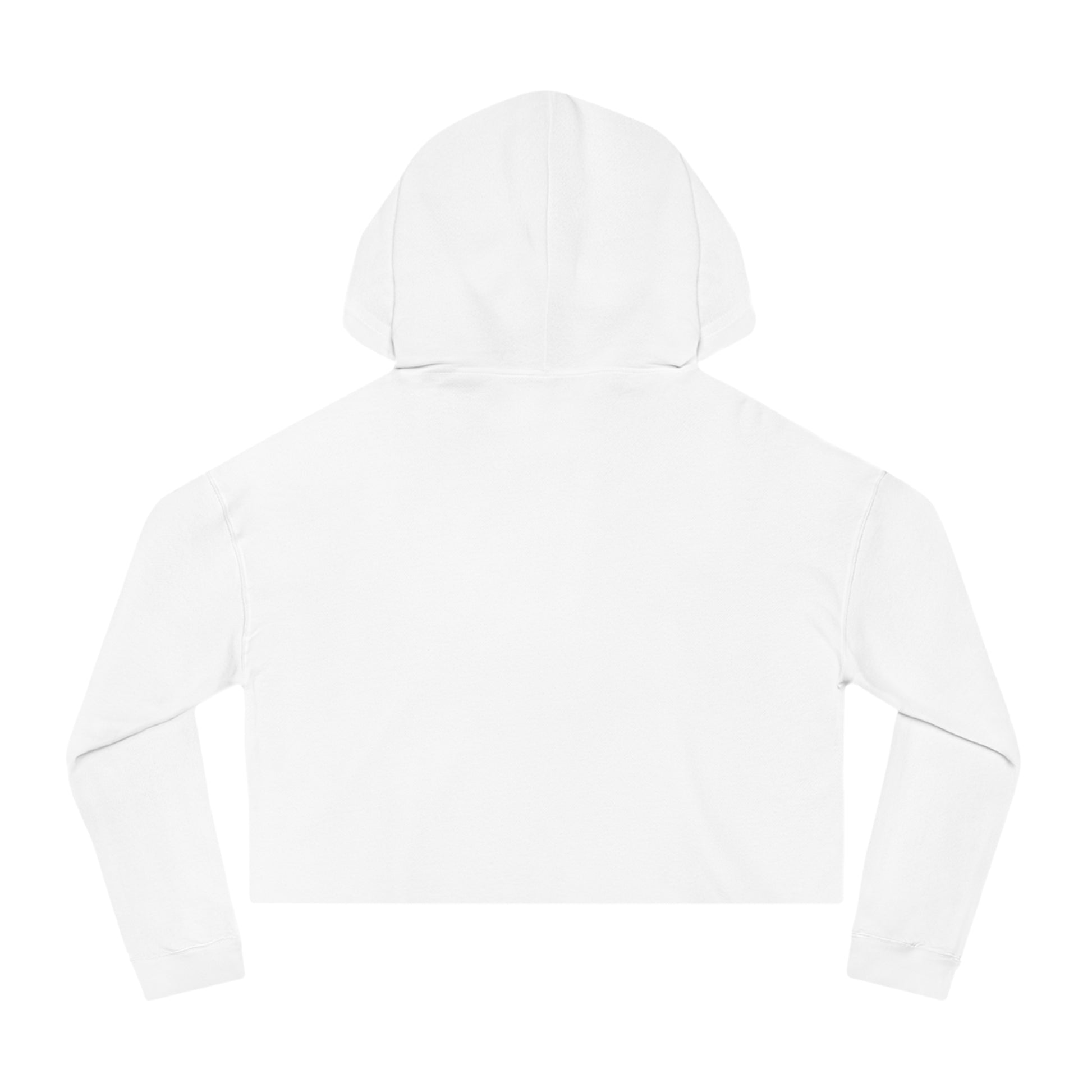 Women’s Cropped Hooded Orange Sweatshirt Printify